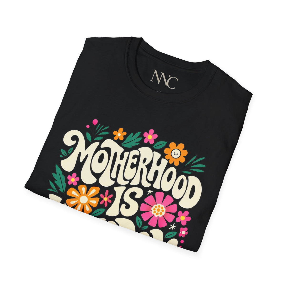 Motherhood Is Kingdom Work T-Shirt — Floral Christian Proverbs 31 Tee