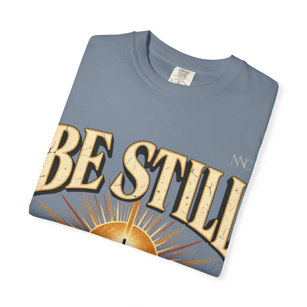 Be Still Mountain T-Shirt — Psalm 46:10 Christian Graphic Tee