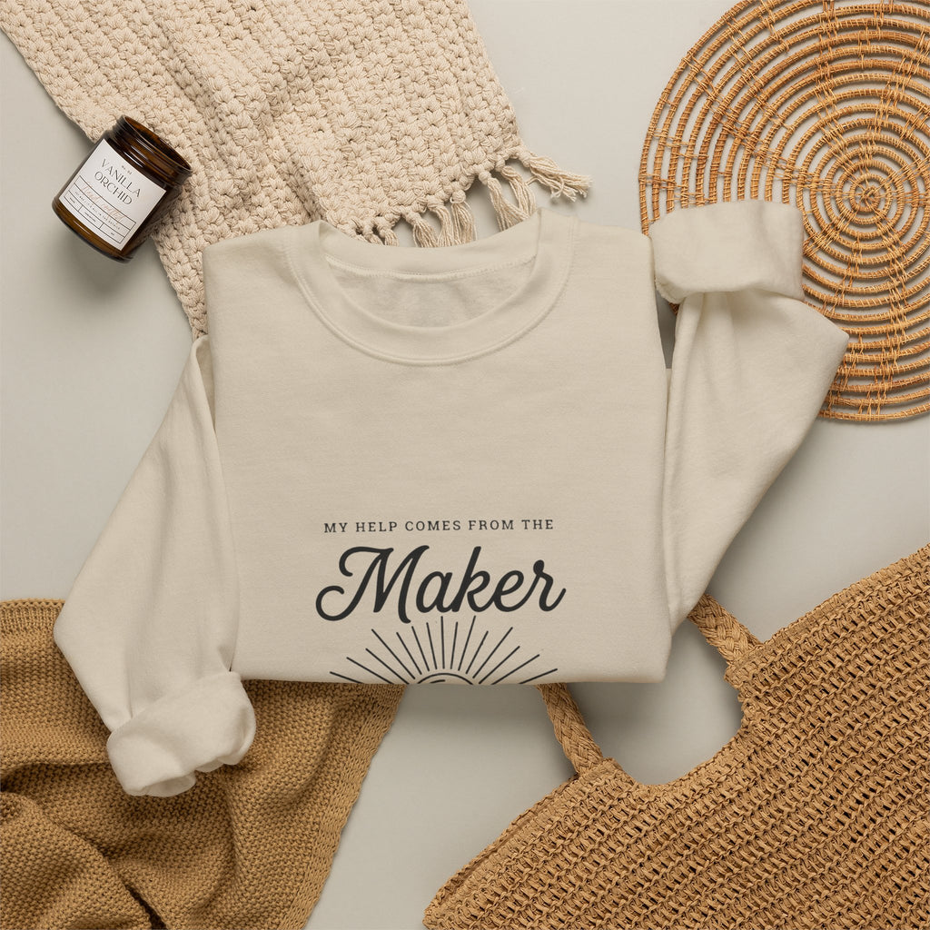Maker of Heaven & Earth Sweatshirt | Christian Streetwear, Scripture Tee