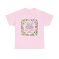 Bloom in His Promises Butterfly Tee — Inspirational Christian Scripture Shirt