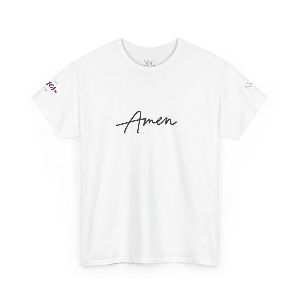 Amen Script Tee — “I am a daughter of the King” Back Silhouette Christian T‑Shirt
