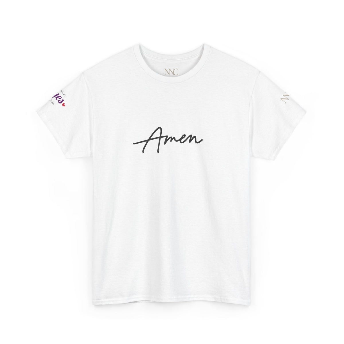 Amen Script Tee — “I am a daughter of the King” Back Silhouette Christian T‑Shirt