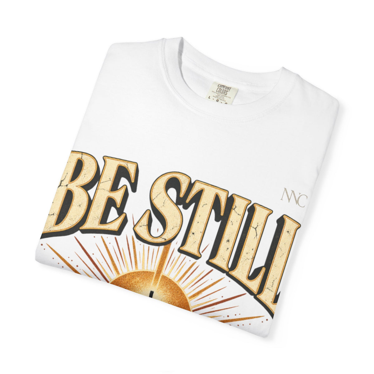 Be Still Mountain T-Shirt — Psalm 46:10 Christian Graphic Tee
