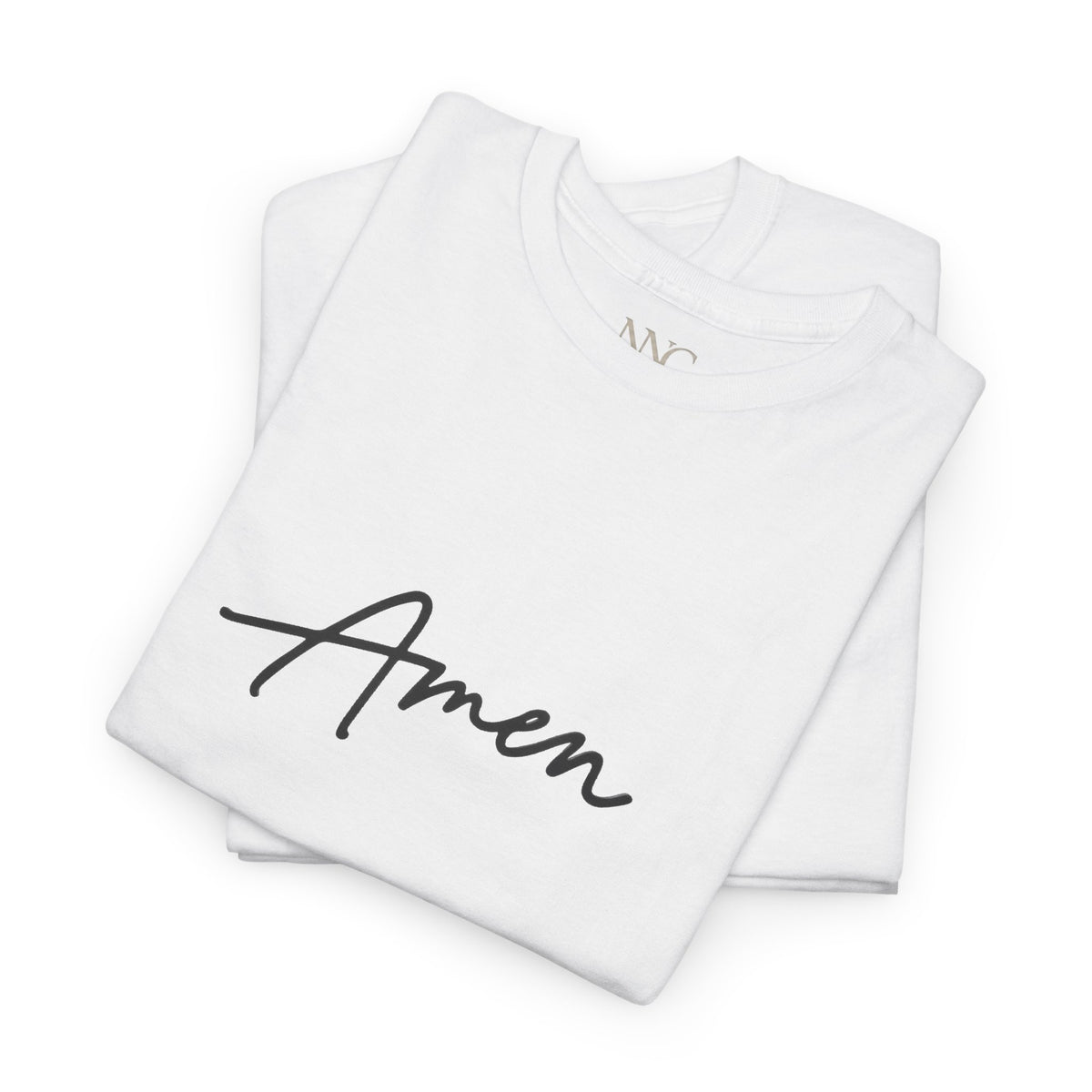 Amen Script Tee — “I am a daughter of the King” Back Silhouette Christian T‑Shirt