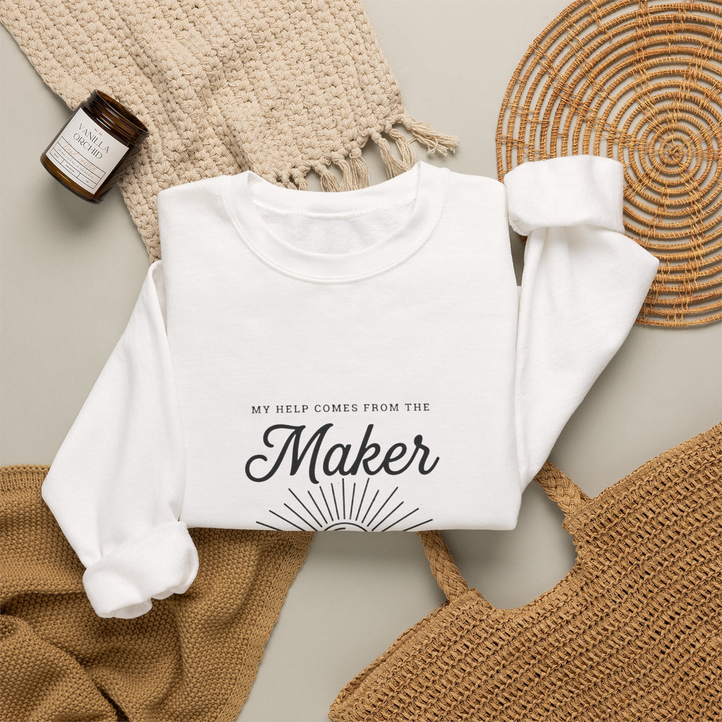 Maker of Heaven & Earth Sweatshirt | Christian Streetwear, Scripture Tee