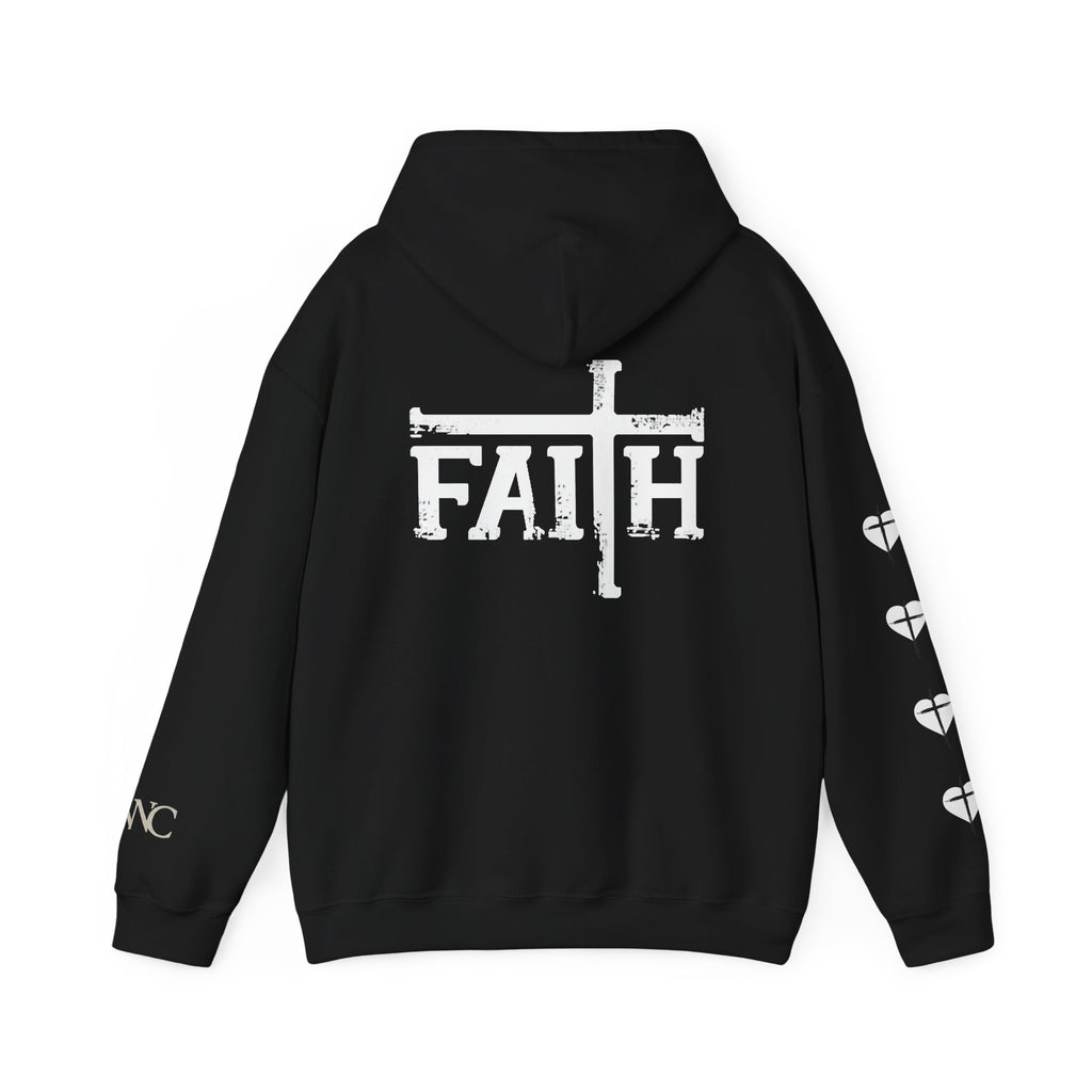 Faith Cross Hoodie — "Redeeming the Lost, to Send to the Lost" Christian Pullover