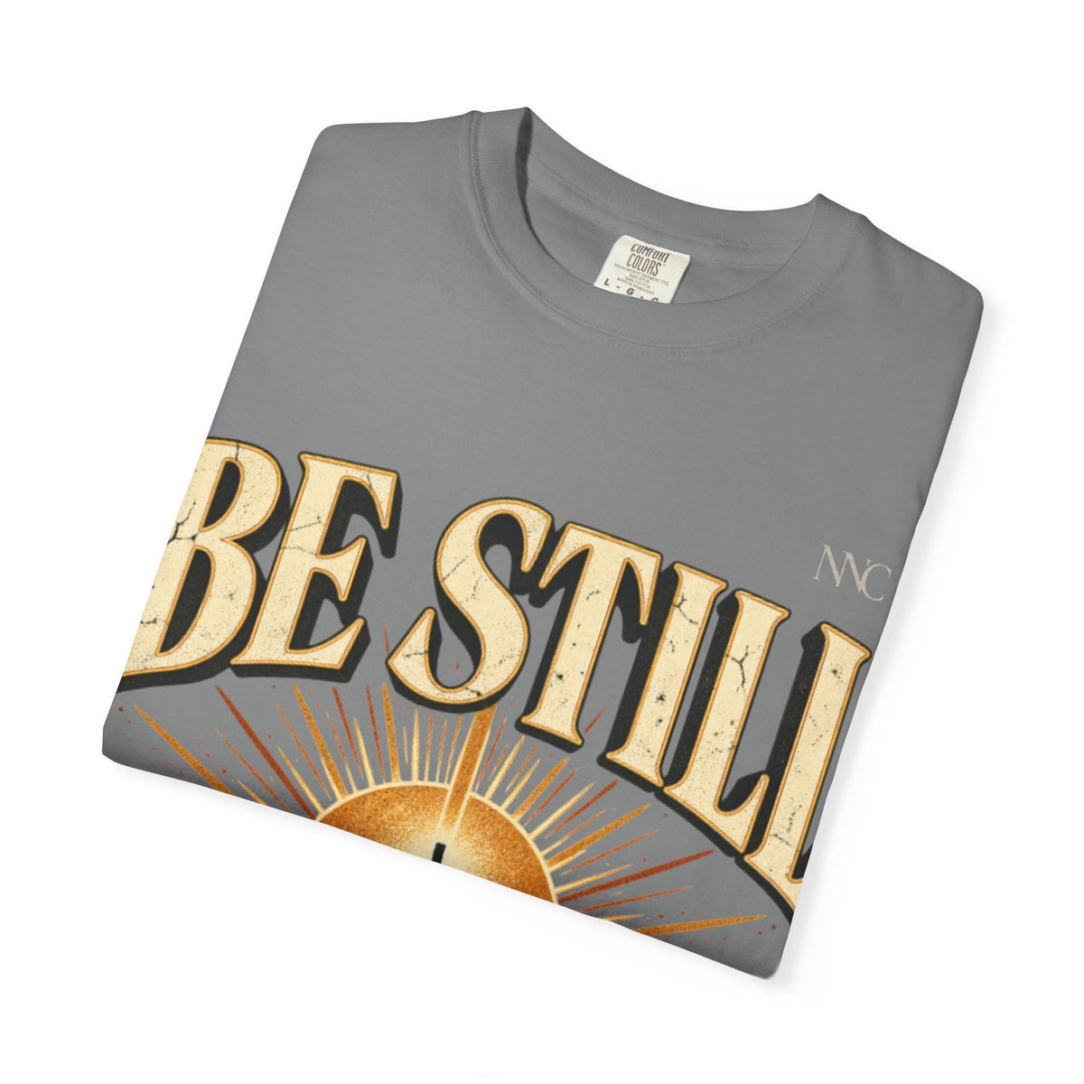 Be Still Mountain T-Shirt — Psalm 46:10 Christian Graphic Tee