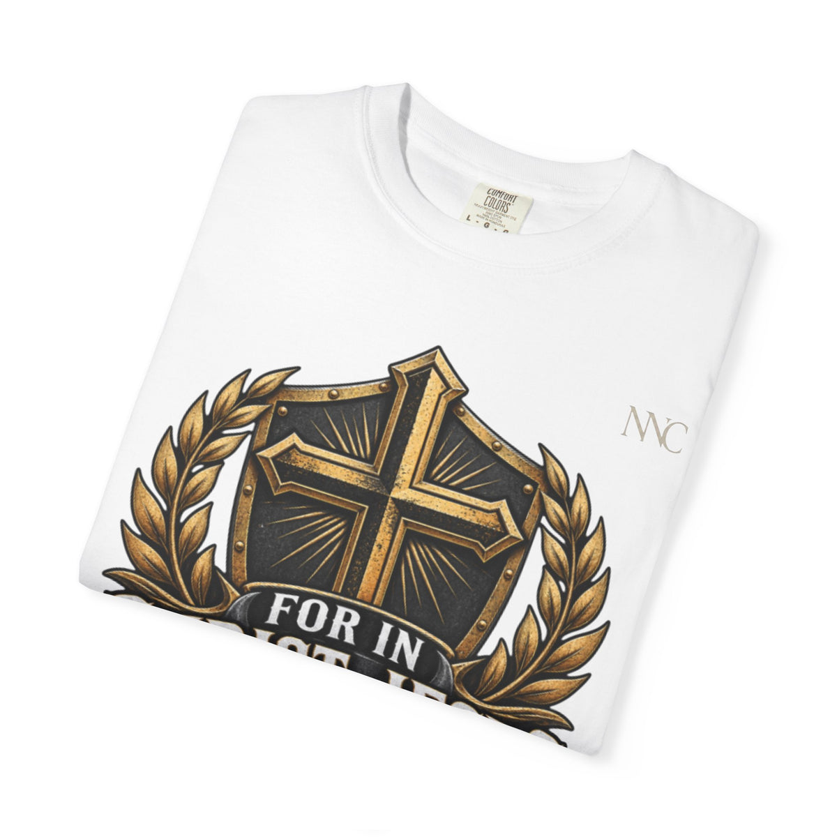 Christian Cross T‑Shirt — "For in Christ Jesus You Are All Children of God" Faith Shirt