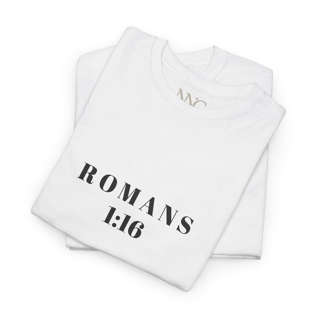 Christian T-Shirt — "Not Ashamed of the Gospel" (Romans 1:16)