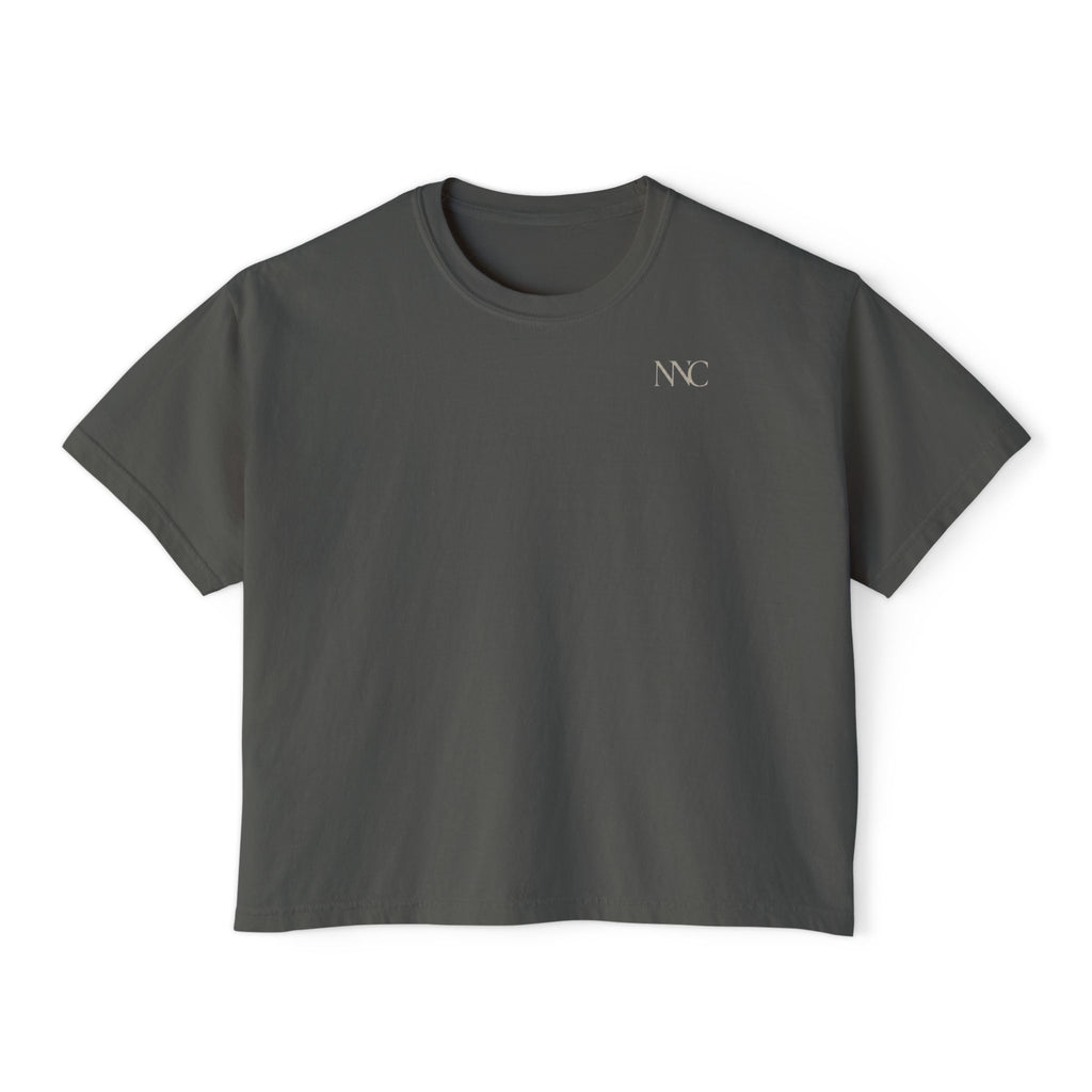 Christian Women's Boxy Tee — “When You Worship He Will Come & Manifest” Inspirational Faith Shirt
