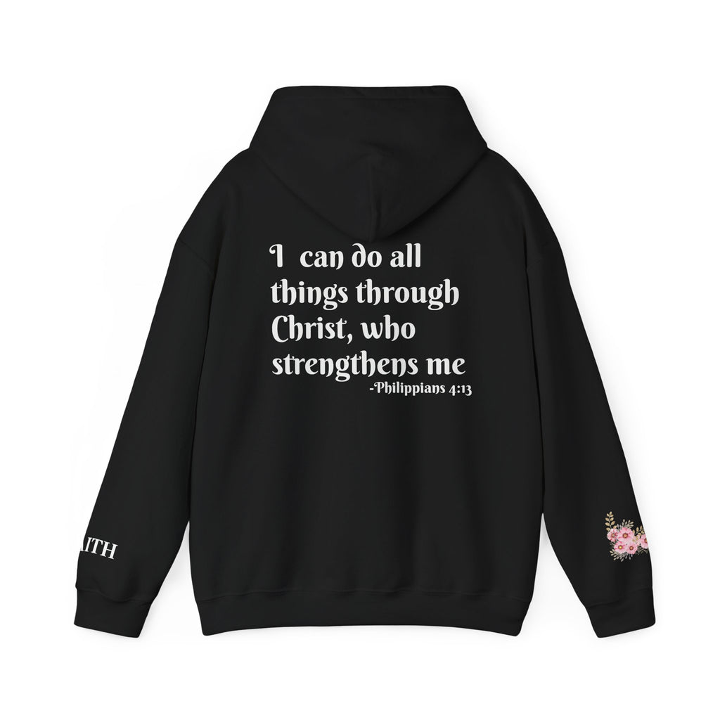 Faith Cross Hoodie — Inspirational Christian Prayer Quote Pullover