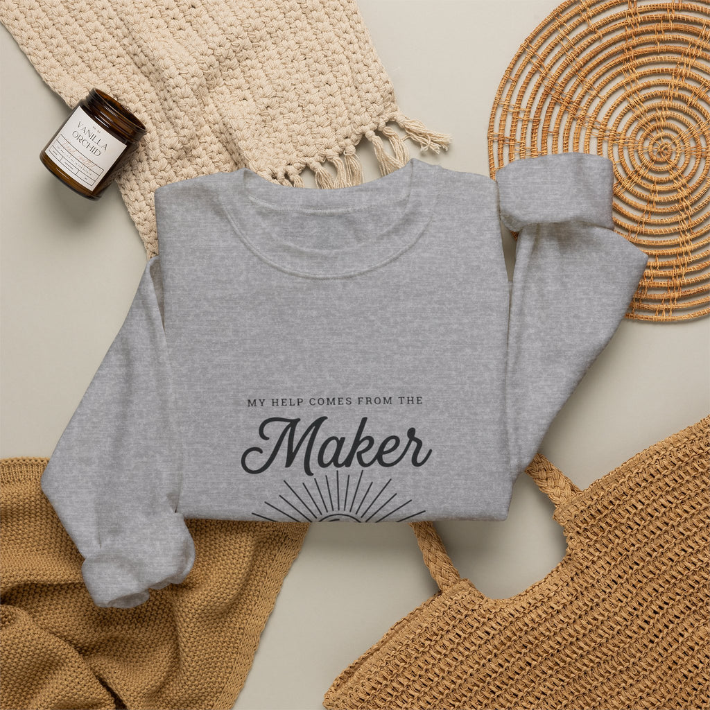 Maker of Heaven & Earth Sweatshirt | Christian Streetwear, Scripture Tee