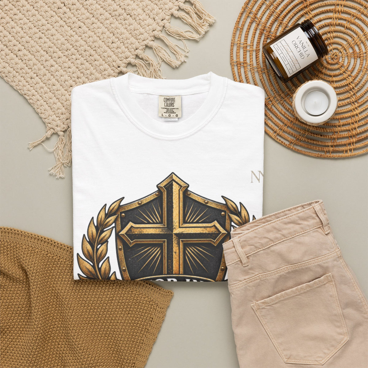 Christian Cross T‑Shirt — "For in Christ Jesus You Are All Children of God" Faith Shirt