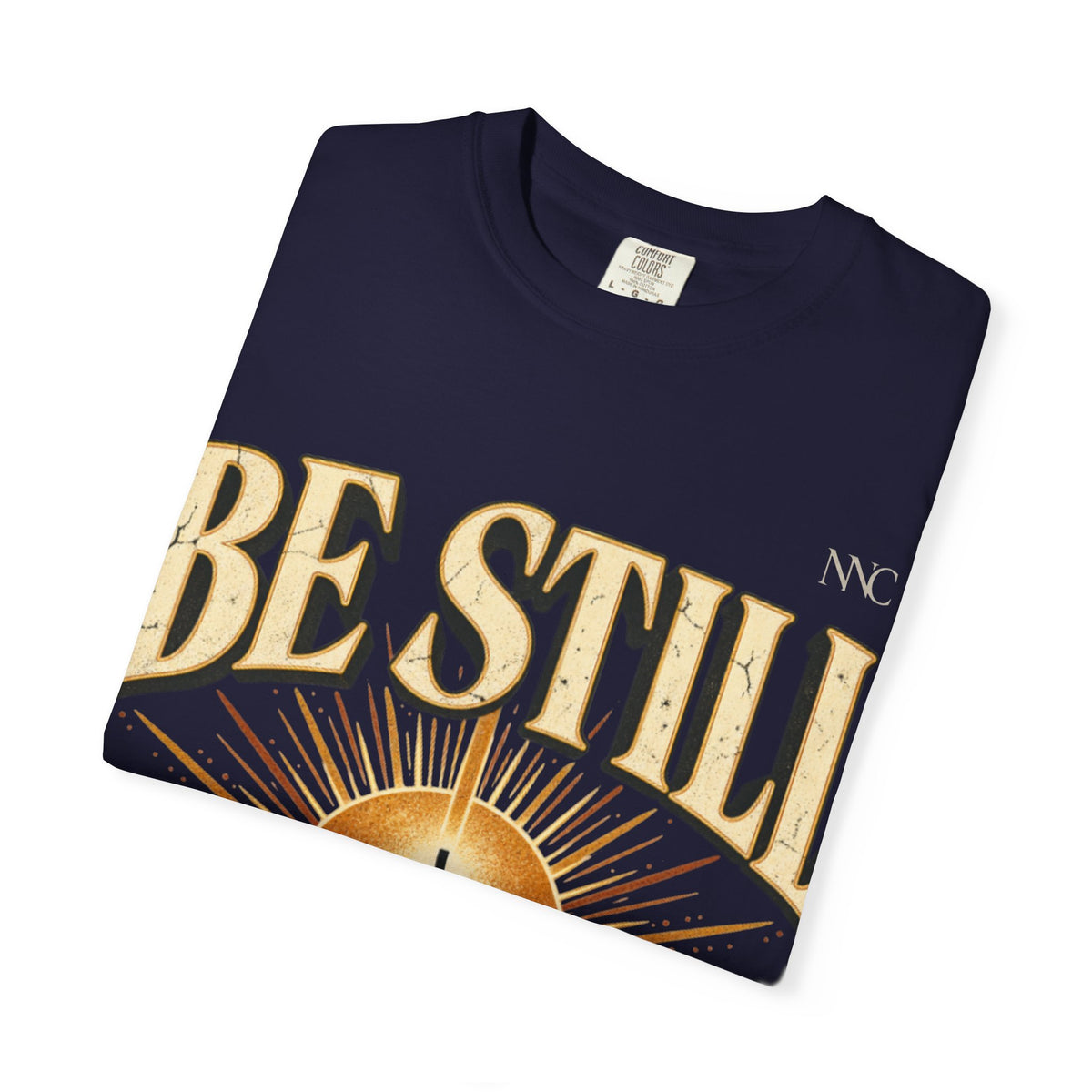 Be Still Mountain T-Shirt — Psalm 46:10 Christian Graphic Tee