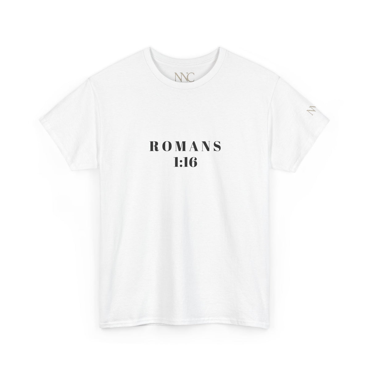 Christian T-Shirt — "Not Ashamed of the Gospel" (Romans 1:16)