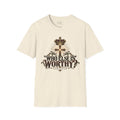 Who Else Is Worthy Christian T-Shirt — 'Only You, Jesus' Cross & Lamb Faith Tee